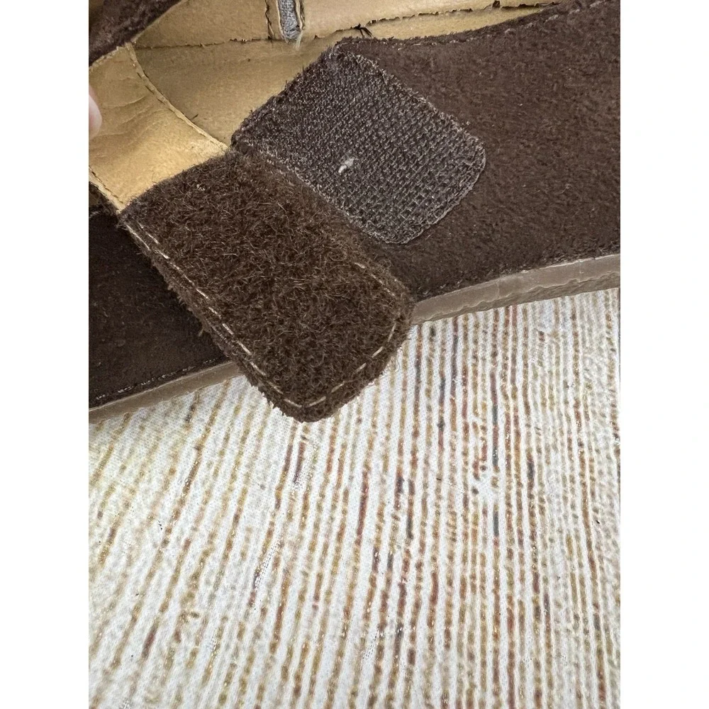 Y2K LEI Brown Leather Mary Jane Flats 7.5M Comfort Boho Cottagecore Earthy Indie